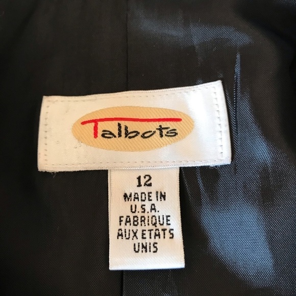 𝅺Vintage 90’s Talbots Women’s Houndstooth Wool Blazer Size 8 Classic - Picture 10 of 11